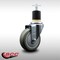 Service Caster 4'' SS Gray Poly Wheel Swivel 1-7/8'' Expanding Stem Caster SCC-SSEX20S414-PPUB-178 - alternate 3